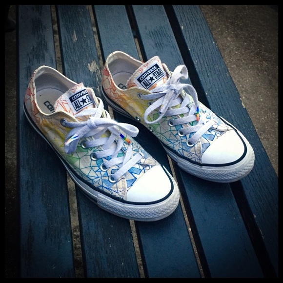 converse all star rainbow sole